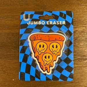 Melting Smiley Face Pizza Slice Jumbo Eraser One Tree Planted